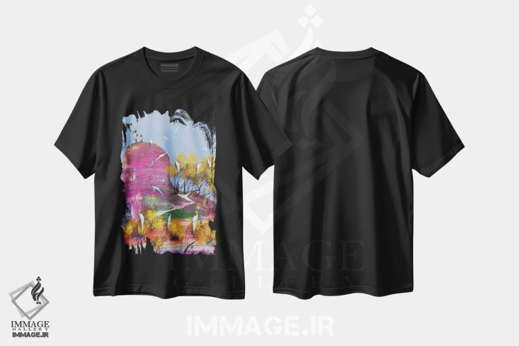 تیشرت طرح دار نگاه تازه، آبستره اثر آدام بوگوش | immage.ir