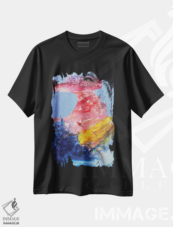 تیشرت طرح دار مروارید خرد، آبستره اثر آدام بوگوش | immage.ir