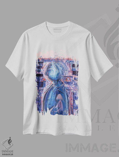 تیشرت طرح دار همیشه می توانی دوباره شروع کنی اثر آدام بوگوش | فروشگاه ایماژ