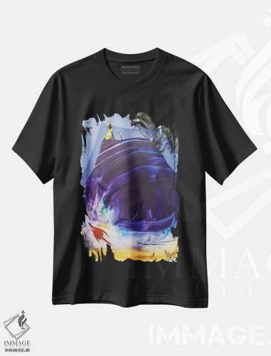 تیشرت طرح دار اکنون می توانی رها کنی، آبستره اثر آدام بوگوش | فروشگاه ایماژ