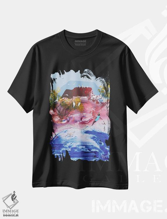 تیشرت طرح دار در آرامش، آبستره اثر آدام بوگوش | immage.ir