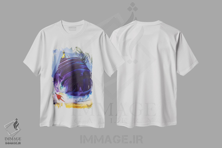 تیشرت طرح دار اکنون می توانی رها کنی، آبستره اثر آدام بوگوش | immage.ir