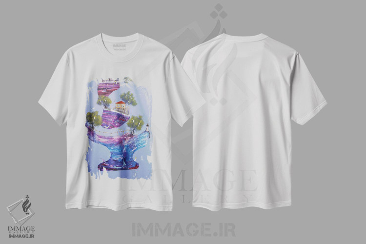 تیشرت طرح دار تو همیشه با من بودی، آبستره اثر آدام بوگوش | immage.ir