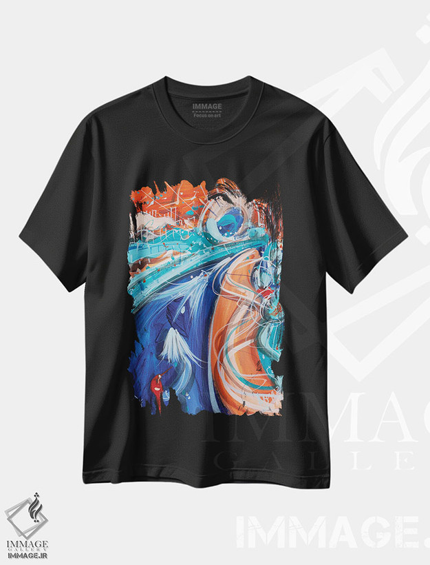 تیشرت طرح دار از ناشناخته نترس، آبستره اثر آدام بوگوش | فروشگاه ایماژ