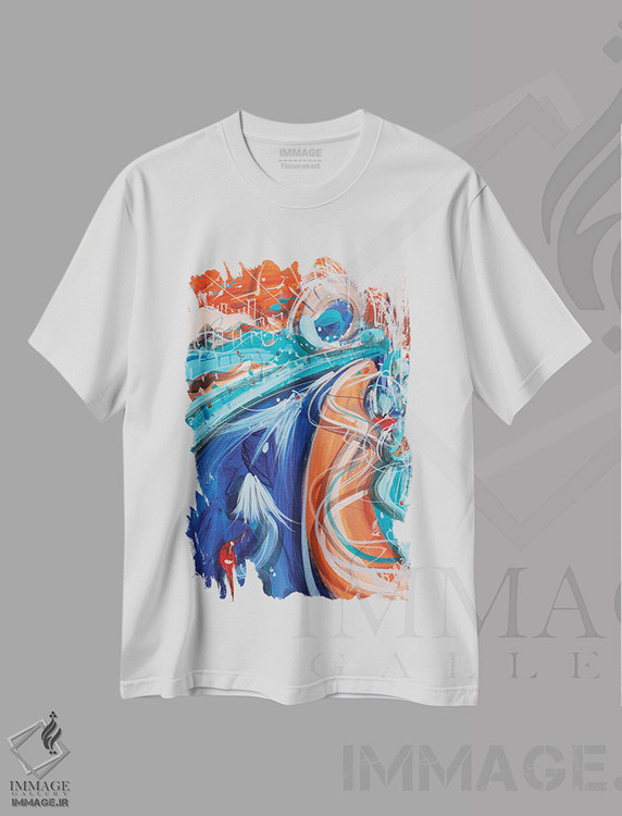 تیشرت طرح دار از ناشناخته نترس، آبستره اثر آدام بوگوش | immage.ir