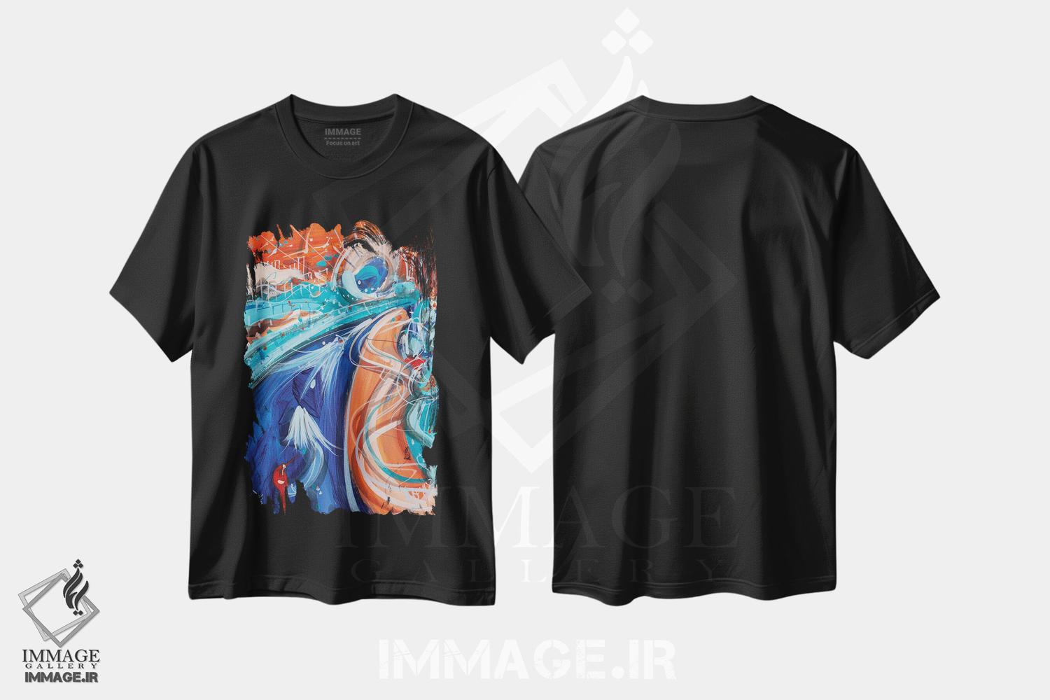 تیشرت طرح دار از ناشناخته نترس، آبستره اثر آدام بوگوش | فروشگاه ایماژ