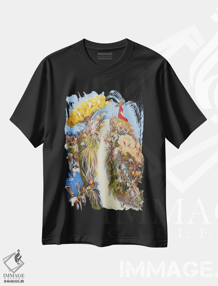 تیشرت طرح دار نگاهی نو، آبستره اثر آدام بوگوش | immage.ir