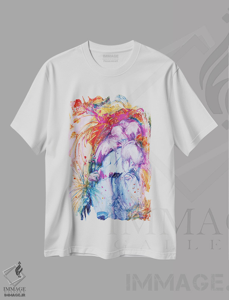 تیشرت طرح دار در کنارت خواهم بود اثر آدام بوگوش | immage.ir