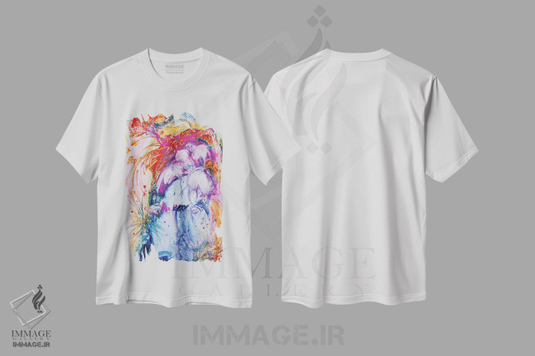 تیشرت طرح دار در کنارت خواهم بود اثر آدام بوگوش | immage.ir