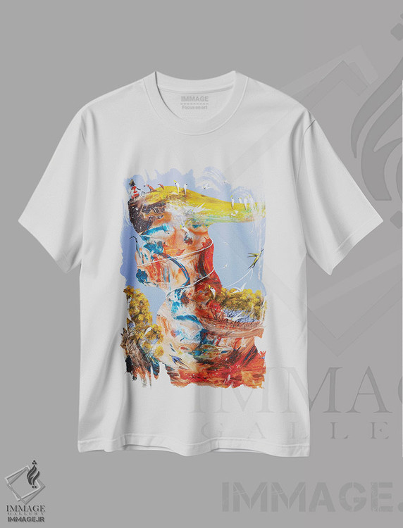 تیشرت طرح دار زمان آزادی است، آبستره اثر آدام بوگوش | immage.ir