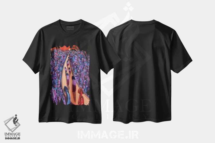 تیشرت طرح دار هرگز دیر نیست، دکور معاصر اثر آدام بوگوش | immage.ir