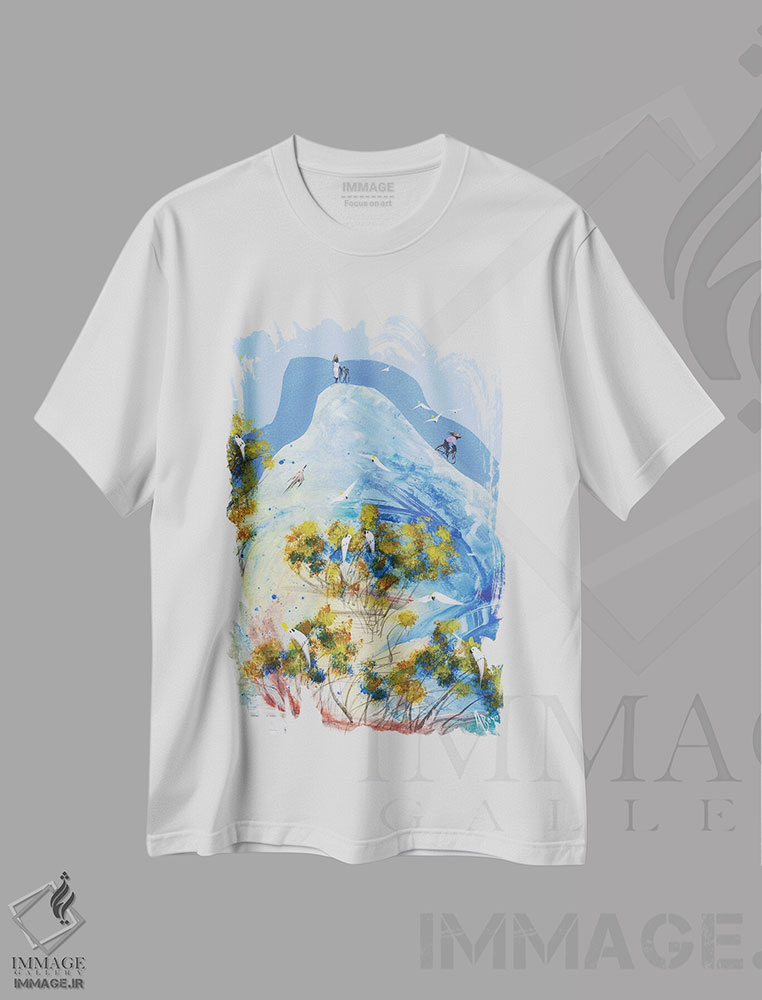 تیشرت طرح دار پیشرو بودن، آبستره اثر آدام بوگوش | فروشگاه ایماژ