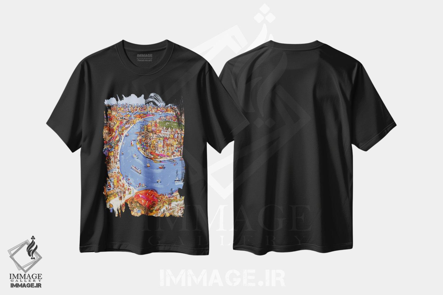 تیشرت طرح دار بگذار عشق جاری شود، دکور معاصر اثر آدام بوگوش | immage.ir