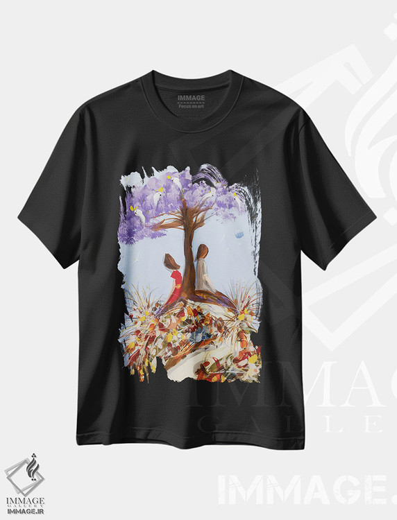 تیشرت طرح دار عشق در حال شکوفایی، دکور معاصر اثر آدام بوگوش | immage.ir