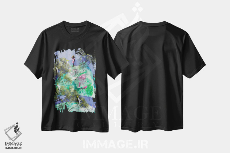 تیشرت طرح دار عشق راهنمای تو خواهد بود، آبستره اثر آدام بوگوش | فروشگاه ایماژ