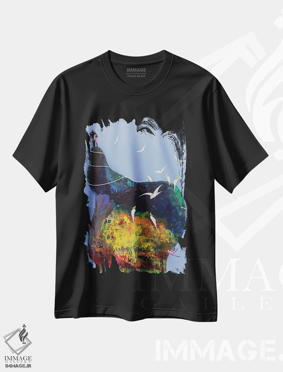 تیشرت طرح دار تپهٔ عاشقان، آبستره اثر آدام بوگوش | immage.ir