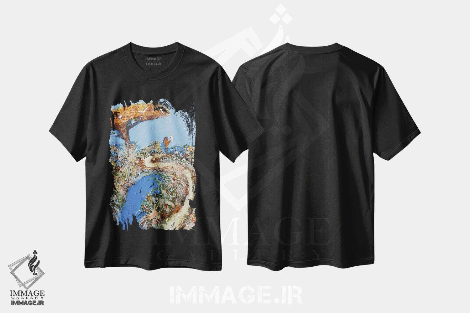 تیشرت طرح دار اکنون آزادی، دکور معاصر اثر آدام بوگوش | immage.ir