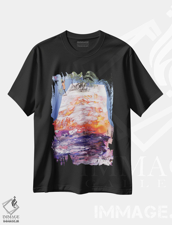 تیشرت طرح دار رهایی، آبستره اثر آدام بوگوش | فروشگاه ایماژ