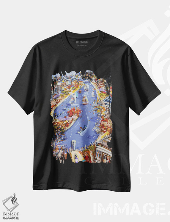 تیشرت طرح دار خلیج احساسی، دکور معاصر اثر آدام بوگوش | immage.ir
