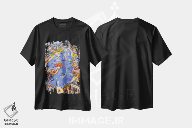 تیشرت طرح دار خلیج احساسی، دکور معاصر اثر آدام بوگوش | immage.ir