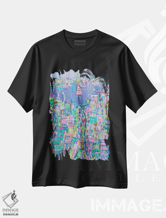تیشرت طرح دار او می تواند دنیا را فتح کند، دکور معاصر اثر آدام بوگوش | فروشگاه ایماژ