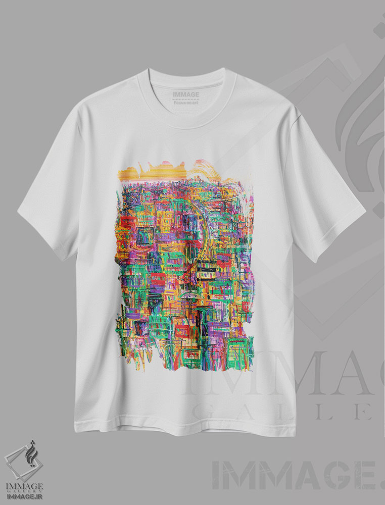 تیشرت طرح دار بر من بتاب، دکور معاصر اثر آدام بوگوش | فروشگاه ایماژ