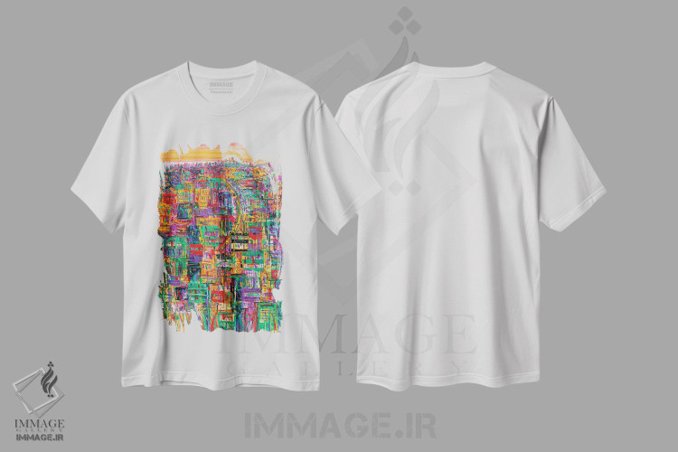 تیشرت طرح دار بر من بتاب، دکور معاصر اثر آدام بوگوش | فروشگاه ایماژ