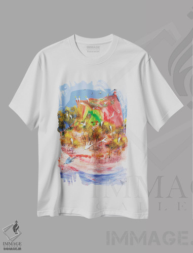 تیشرت طرح دار مرا ببر، آبستره اثر آدام بوگوش | فروشگاه ایماژ