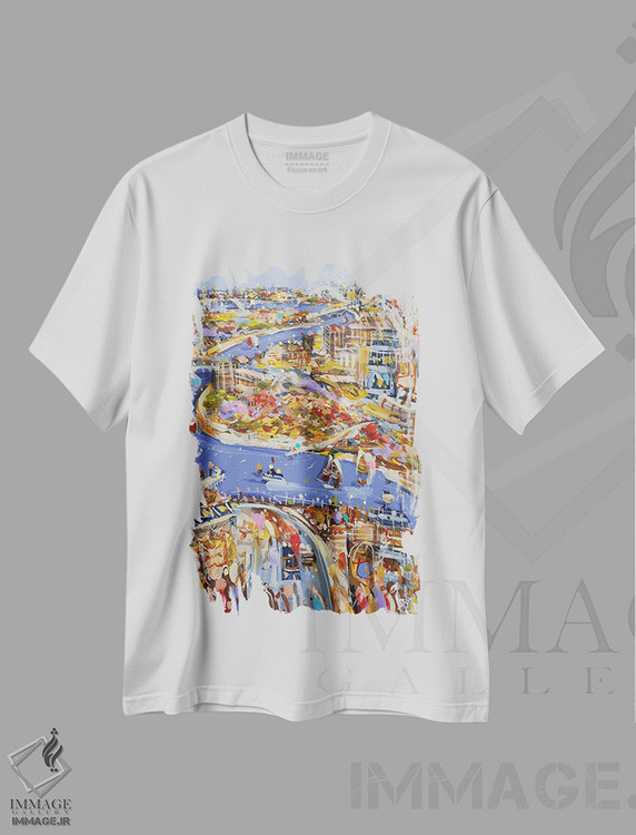 تیشرت طرح دار رودخانهٔ یکشنبه، دکور معاصر اثر آدام بوگوش | immage.ir