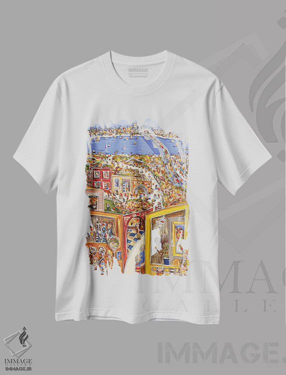 تیشرت طرح دار آن لحظهٔ خاص، دکور معاصر اثر آدام بوگوش | فروشگاه ایماژ