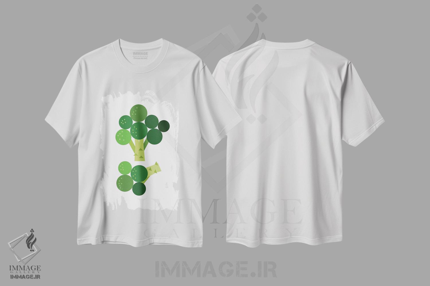 تیشرت طرح دار بروکلی گرافیکی، تزئینی اثر بث بوردلون | immage.ir