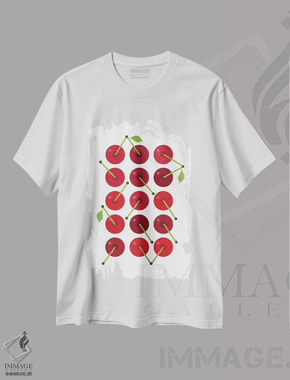 تیشرت طرح دار گیلاس گرافیکی، تزئینی اثر بث بوردلون | immage.ir