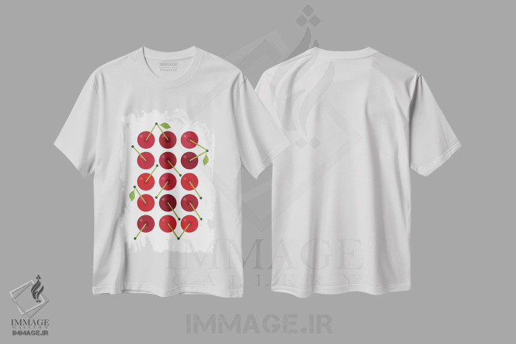 تیشرت طرح دار گیلاس گرافیکی، تزئینی اثر بث بوردلون | immage.ir