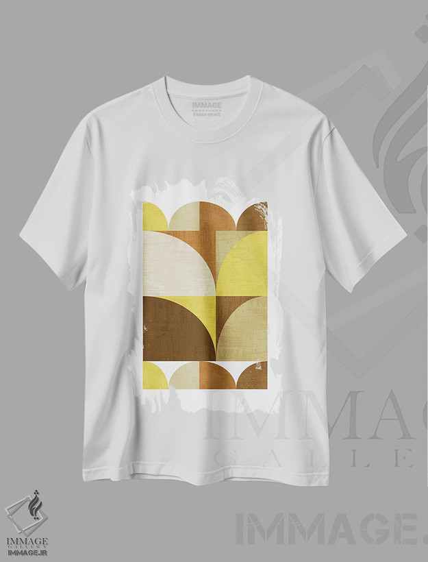 تیشرت طرح دار دایره های زرد اثر بث بوردلون | فروشگاه ایماژ