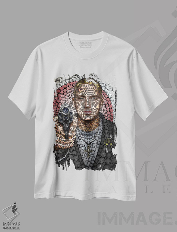 تیشرت طرح دار امینم اثر بن هاین | immage.ir