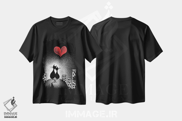 تیشرت طرح دار وفاداری، تزئینی اثر بن هاین | فروشگاه ایماژ