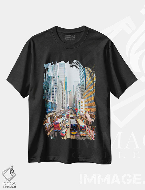 تیشرت طرح دار هنگ کنگ ۱، عکاسی ترکیبی اثر بن هاین | immage.ir