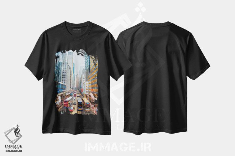 تیشرت طرح دار هنگ کنگ ۱، عکاسی ترکیبی اثر بن هاین | immage.ir