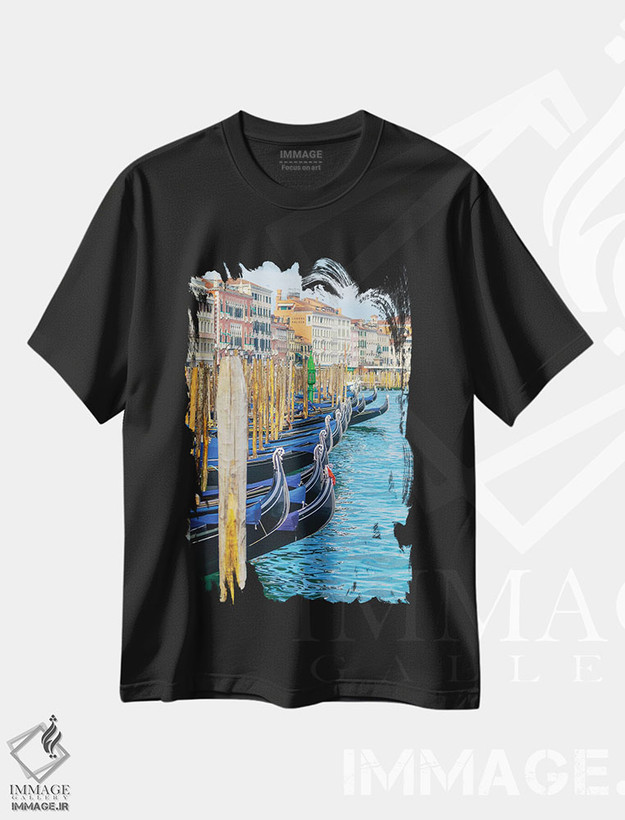 تیشرت طرح دار ونیز IV، مدیوم اثر بن هاین | فروشگاه ایماژ