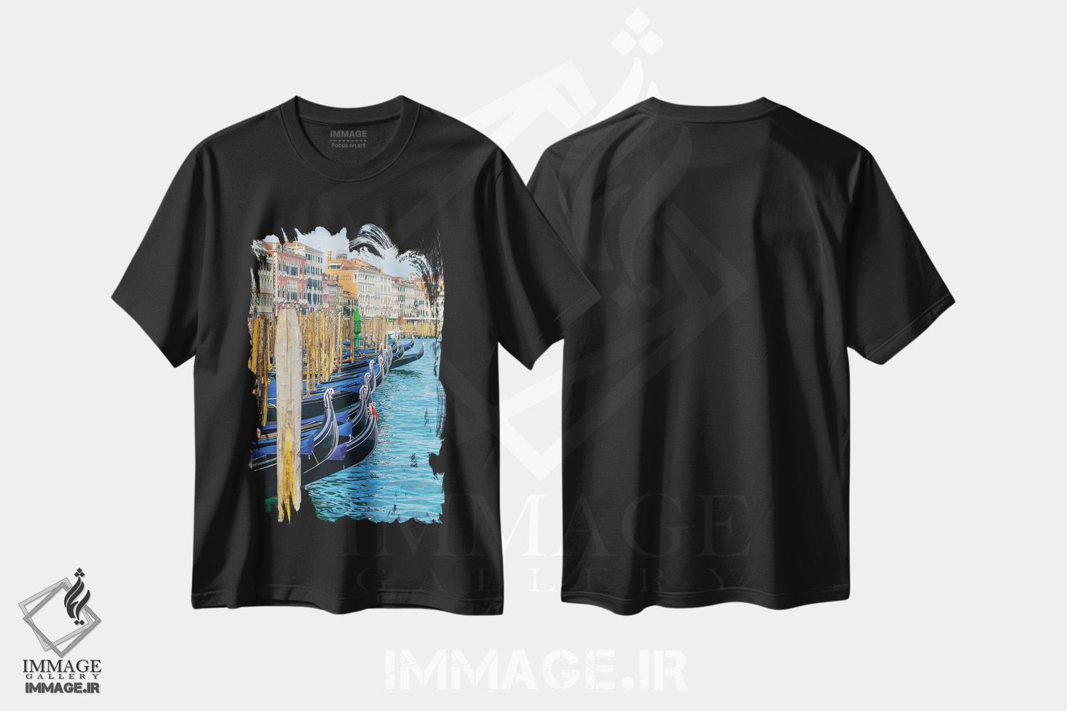 تیشرت طرح دار ونیز IV، مدیوم اثر بن هاین | فروشگاه ایماژ