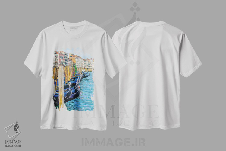 تیشرت طرح دار ونیز IV، مدیوم اثر بن هاین | immage.ir