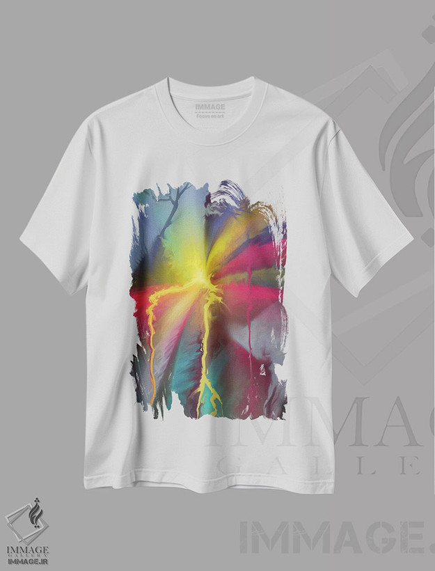 تیشرت طرح دار انتزاعی خالص I، آبستره اثر بن هاین | فروشگاه ایماژ