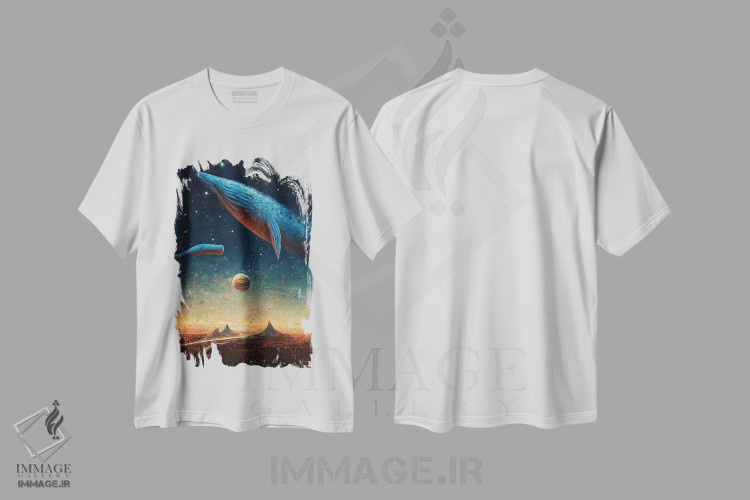 تیشرت طرح دار دو جهان، دکوراسیون جایگزین اثر بن هاین | فروشگاه ایماژ