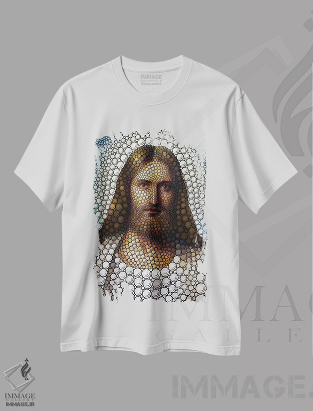 تیشرت طرح دار عیسی، مدیوم اثر بن هاین | فروشگاه ایماژ