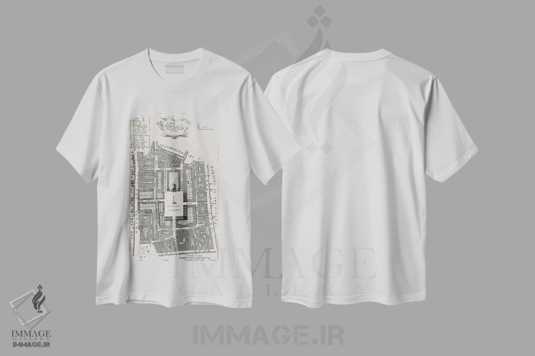 تیشرت طرح دار نقشه خیابان کاونت گاردن، هنر دیجیتال اثر بیبلیوتوگرافی | immage.ir