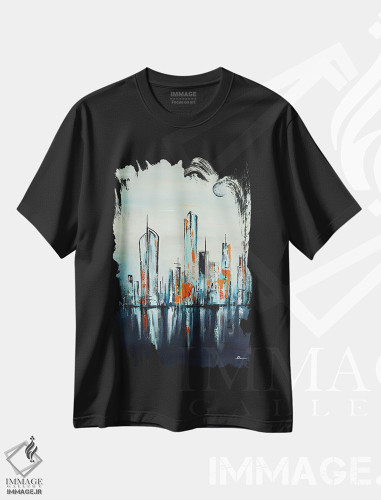 تیشرت طرح دار آپ تاون ۳۲، دکور معاصر اثر آنجلا بیسون | فروشگاه ایماژ