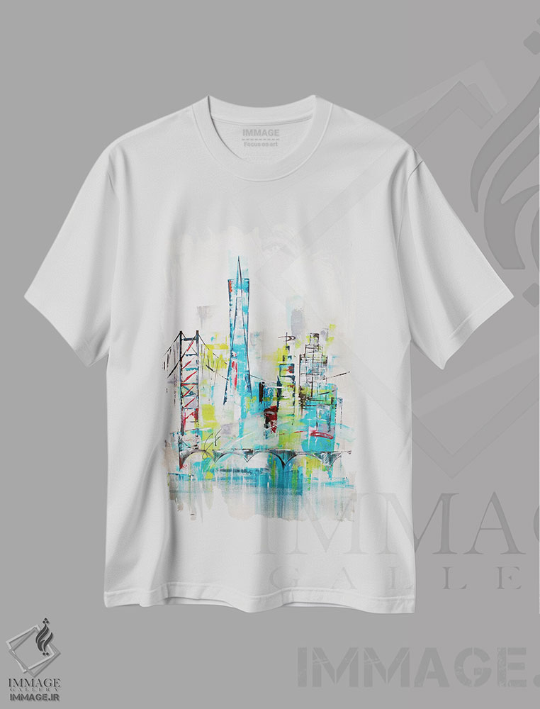 تیشرت طرح دار سانفرانسیسکو میانه قرن، دکور معاصر اثر آنجلا بیسون | immage.ir