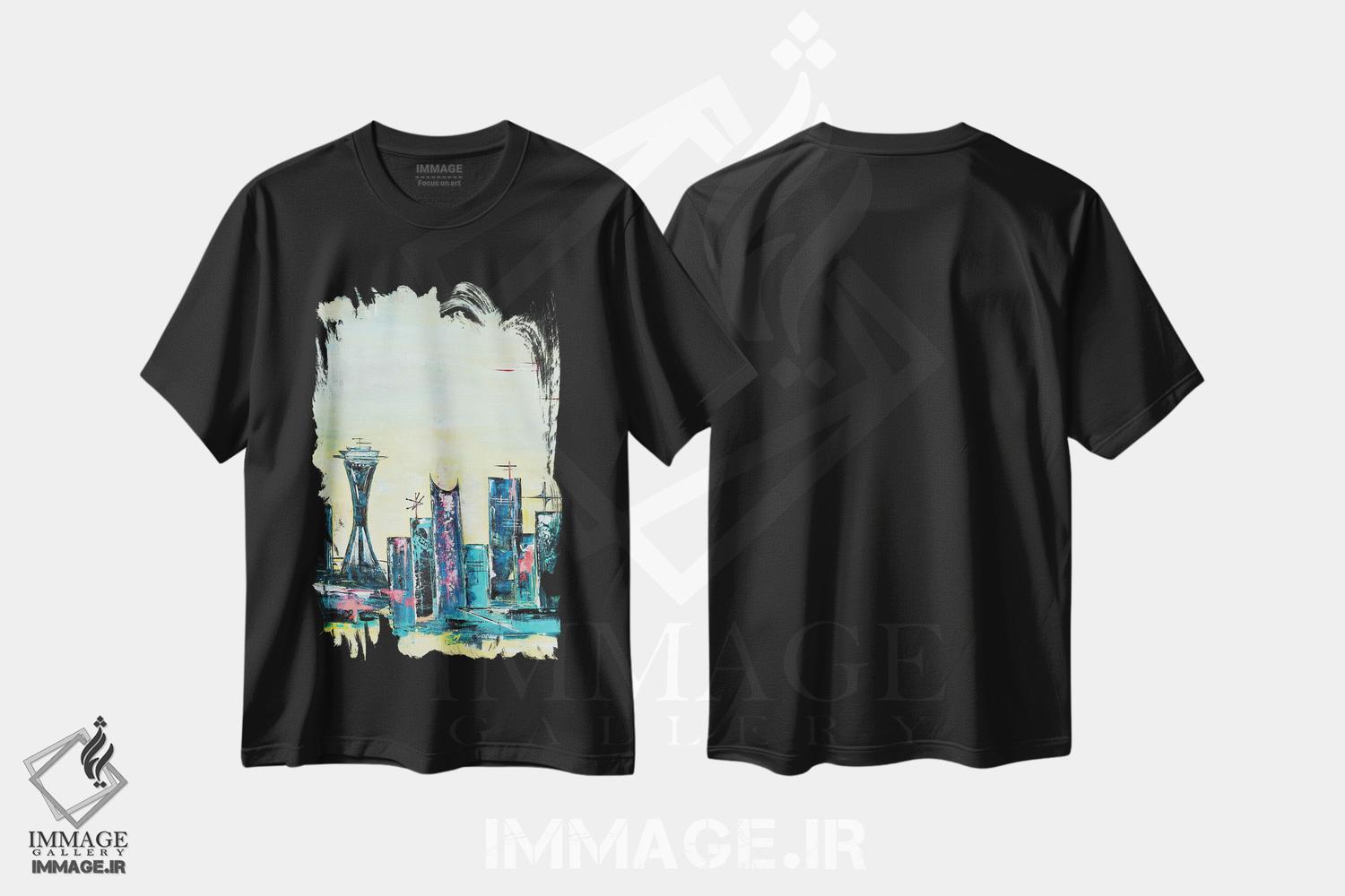 تیشرت طرح دار سیاتل آپ تاون، دکور معاصر اثر آنجلا بیسون | immage.ir