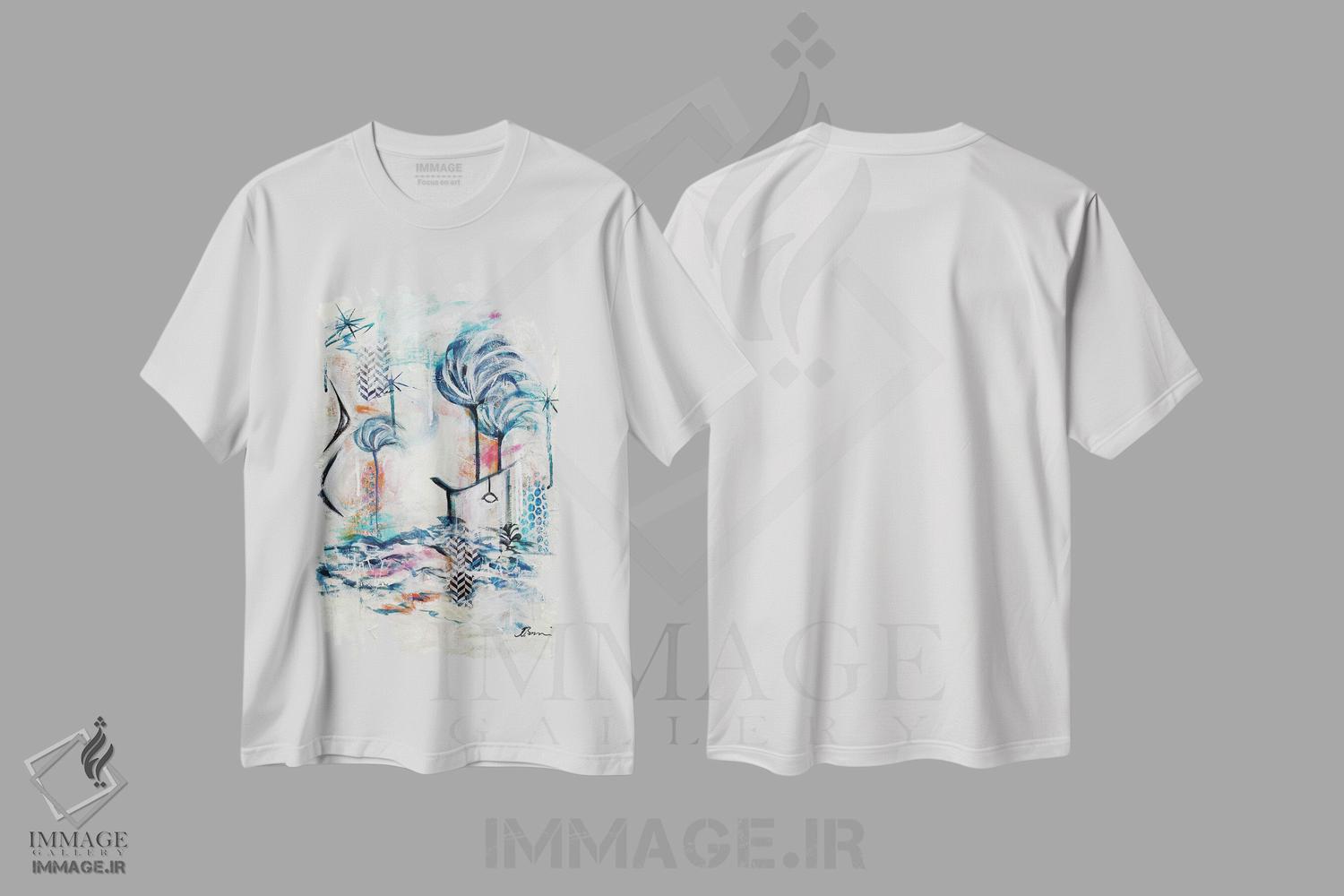 تیشرت طرح دار کوکومو میانه قرن VI، آبستره اثر آنجلا بیسون | immage.ir