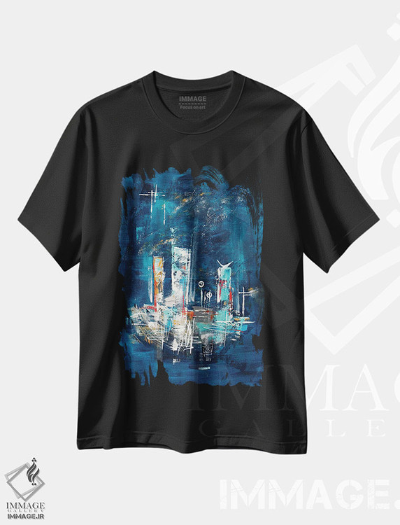 تیشرت طرح دار شب پرستارهٔ آپ تاون میانه قرن II، دکور معاصر اثر آنجلا بیسون | immage.ir